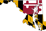 Maryland Flag Map
