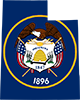 Utah Flag Map