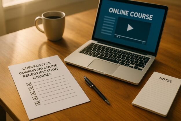 Checklist for Completing Online Recertification Courses