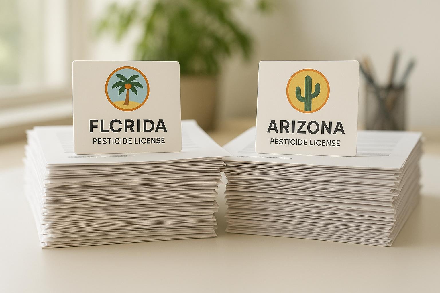 Florida vs. Arizona: Pesticide License Process
