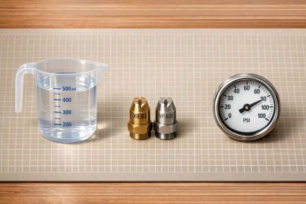 Comparing Calibration Tools: Jugs, Nozzles, and Gauges