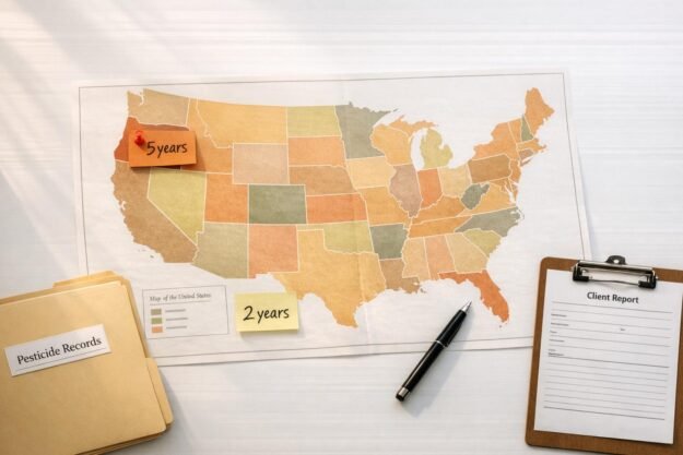 Retention Periods for Pesticide Records by State