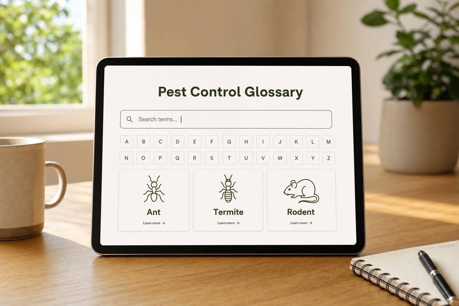 Pest Control Terminology Glossary Pest Control Terminology Glossary
